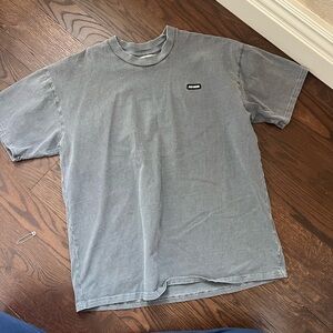 Joah brown distressed oversize tee
